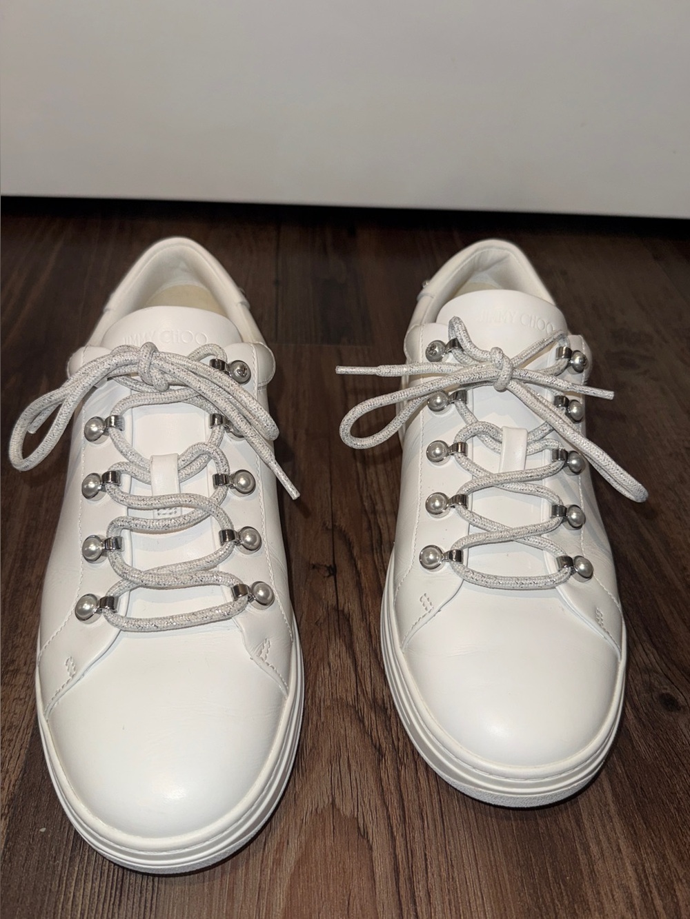 Jimmy Choo Antibes Pearl-Embellished Sneakers